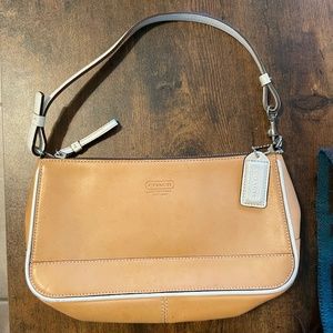 Genuine Leather Coach Shoulder Purse